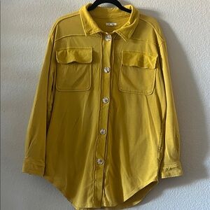 Yellow Button-Up Shirt